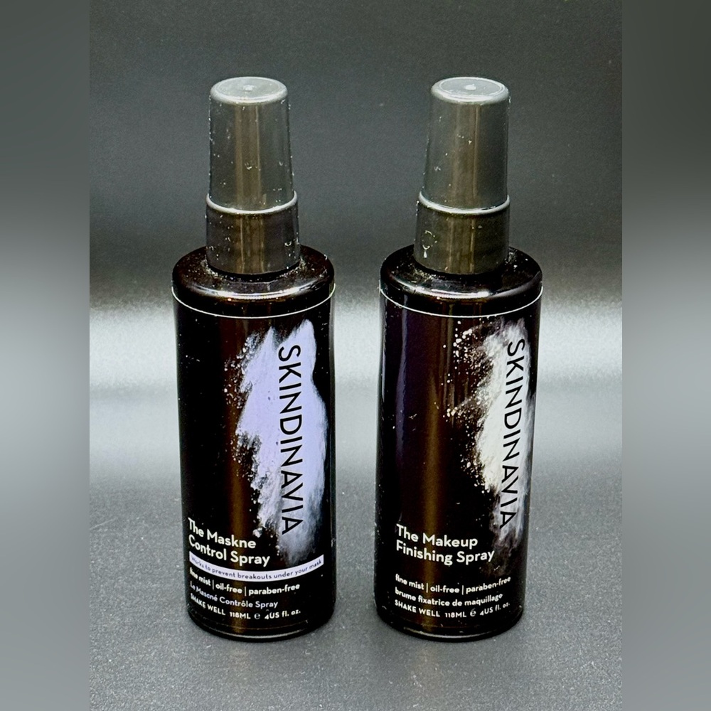 Skindinavia set-the make up finishing spray and maskne control spray